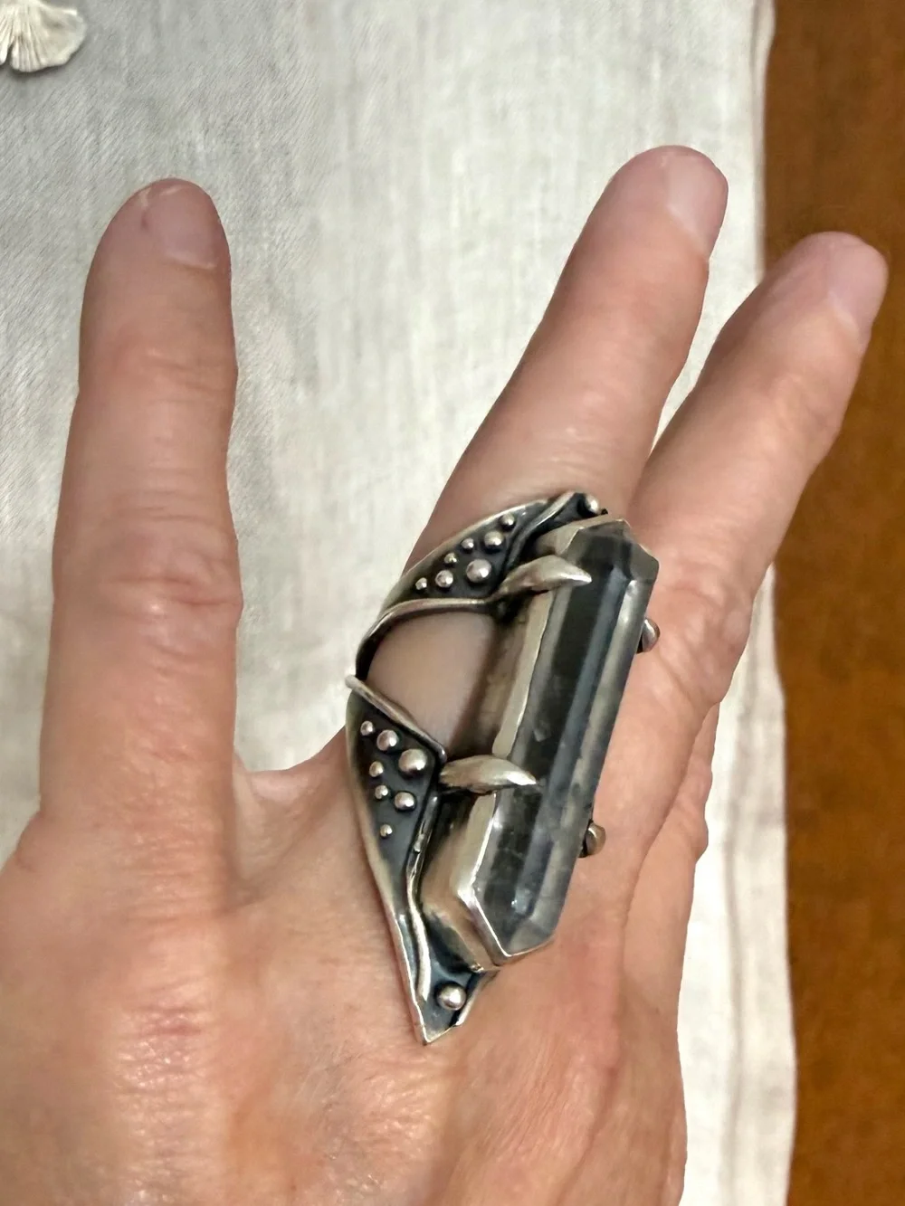 Acid Queen Jewelry Open Amplifier Ring, US 6.5 - Picture 12 of 16